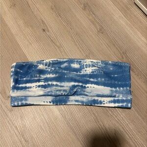PacSun Blue Tie-Dye Bikini Top